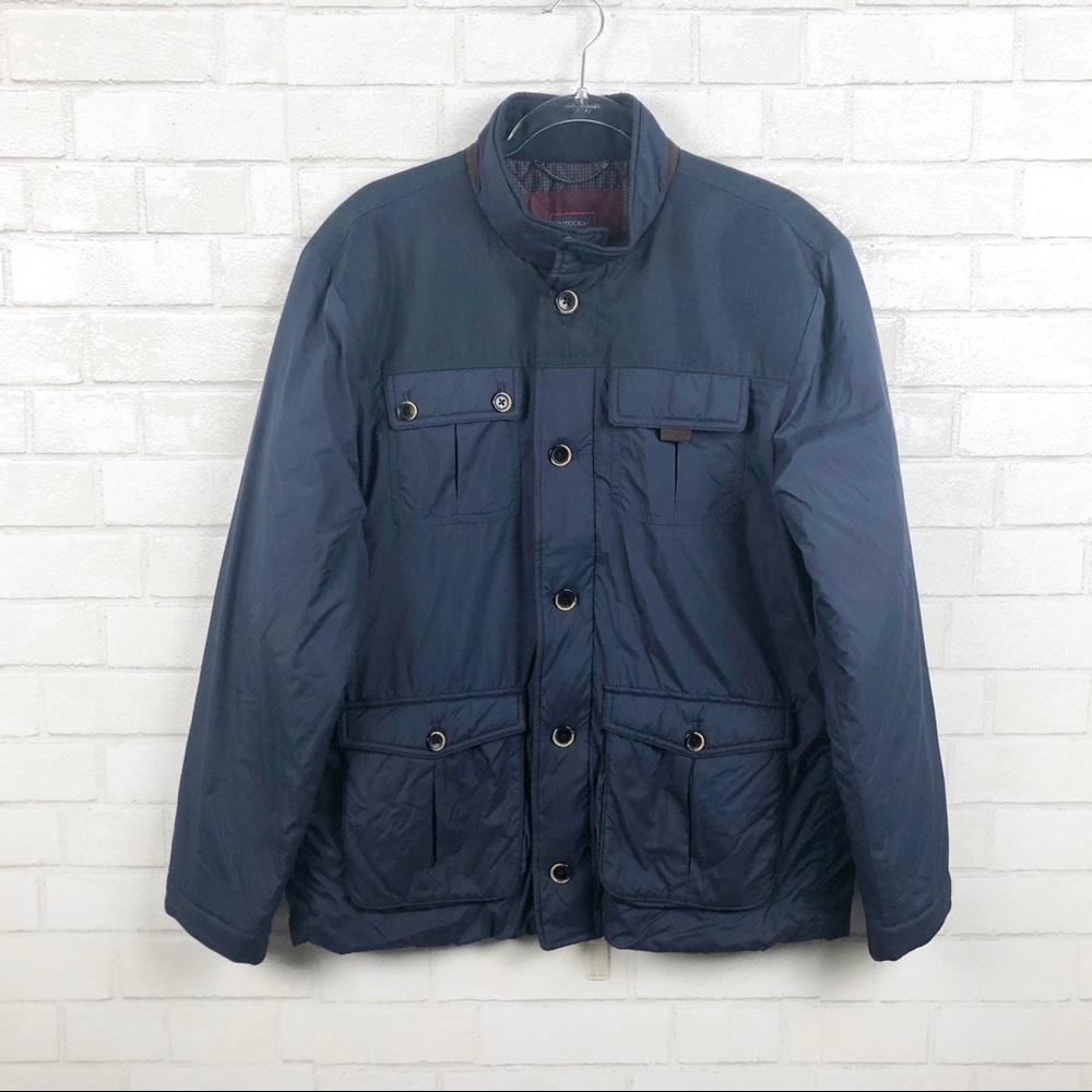 UNTUCKit Lanson Navy Men's Zip Up Jacket Size Large